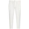 BRIGLIA 1949 Pantalone Briglia 1949 in puro lino 100% - Bianco