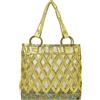 Emamò Borsa Mare Intrecciata Emamò - Eleganza Esotica in Oro e Animalier