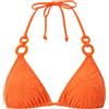MOSCHINO - Top Bikini a Triangolo con Anelli