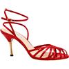 FRANCESCO SACCO Sandali donna FRANCESCO SACCO - listini in vernice rossa, tacco stiletto