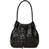 TWINSET Borsa a Secchiello Twinset Intrecciata a Mano Nera