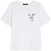 Weekend Max Mara T-shirt in jersey con grafica ricamata - Bianco