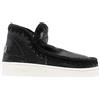 MOUSneakers nera in pelle snake