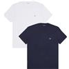 EMPORIO ARMANI Pack 2 T-shirt loungewear fitted fit in eco viscosa soft touch ASV