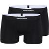 DSQUARED2 Confezione da 2 boxer di colore nero