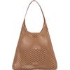 TWINSET Borsa Shopper Grande in Vera Pelle Traforata