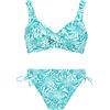 TWINSET Bikini Twinset con stampa botanica e dettagli gioiello - coppa C
