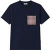 LA Riviera T-shirt in cotone con taschino stampa geometrica