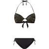 TWINSET Bikini Push-Up con Ricamo Gioiello e Slip Regolabile