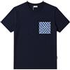 LA Riviera T-shirt in cotone con taschino stampato Riviera