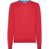 SUN68 Sweater meck double rib Rosso