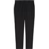 Max Mara Studio Pantalone a sigaretta in cotone stretch nero