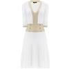 TWINSET Abito bianco in maglia con lurex