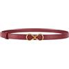 TWINSET Cintura in pelle python con fibbia Infinity
