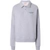 MC2 Saint Barth - Felpa Berenice grigio melange con ricamo Saint Barth Sport Club