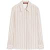 Max Mara Studio Max Mara - Camicia in crêpe de Chine di seta stampato rosa