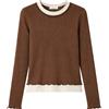 iBlues T-shirt iBlues in jersey di cotone a costine con effetto layering