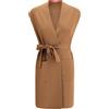 Max Mara Studio Gilet Lungo "Abete" - Colore Cammello