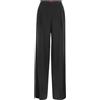 Max Mara Studio Pantalone Attila in Envers Satin Nero
