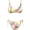 COTAZUR Bikini in lycra stampata con fantasia tropicale