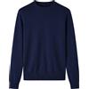 Paolo Pecora - Maglia girocollo in seta e cotone blu navy