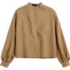 Actualee Camicia oversize in puro lino