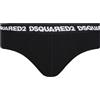 DSQUARED2 Slip Uomo in Cotone Nero con Logo