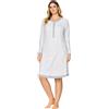 Bisbigli Camicia da Notte Donna in Caldo Cotone - Fantasia Geometrica