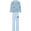 Moschino Pigiama lungo in jersey stretch con stampa "Sheeps Print" - Moschino Underwear