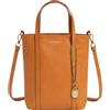 TWINSET Borsa shopper in pelle con charm