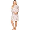 Bisbigli Camicia da Notte Donna in Caldo Cotone Stampato