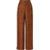 Max Mara Studio - Pantalone cropped in seta con stampa foulard
