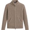 DANIELE FIESOLI Cardigan in lana merino a coste con zip