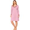 Bisbigli Camicia da notte Bisbigli serafino in jersey modal con dettaglio tulle