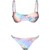 COTAZUR Bikini con ferretto in microfibra stampa watercolor brinata