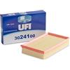 UFI Filters, Filtro Aria 30.241.00, Filtro Aria per Ricambio, Adatto a Auto, Applicabile su Diversi Modelli Ford Focus C-Max e Focus, Volvo C30, S40 e V50