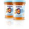 Zuegg, Confettura Zero Zuccheri Aggiunti Albicocche, 60% di Frutta, Solo 9 Calorie per Porzione - Senza Glutine, Senza Conservanti, Prodotto Vegano (2 x 220 grammi)