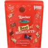 Loacker, Best of Moments, Snack per Calendario dell'Avvento, 33 Delizie Assortite in Formato Mini di Wafer e Cioccolato in 12 Gusti Diversi, Merenda e Snack, Travel Pack da 300g