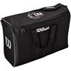 Wilson 6 Ball Travel Bag, WTB201960 Borsa da Viaggio per Palloni da Basket, 3 Scomparti per 6 Palloni e Attrezzatura, Tasca Esterna, Tracolla per il Trasporto