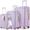 Sea choice Set di Valigie Rigide 3 Pezzi Estensibile con Stampa Stelle Set Bagaglio da Viaggio con Porta Bicchieri Lucchetto TSA e 4 Ruote 360° Capienza XL Ideale per Viaggi Vacanze e Shopping