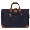 Bric's Holdall Collezione LIFE, Borsa da Viaggio con Tracolla e Spallacci di appoggio per Valigia, Lucchetto TSA integrato, PVC, Dimensione 43x28x19 cm, Blue