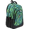 budmil Lynsey - Zaino da scuola per ragazzi e ragazze, 45 l, per adolescenti, classe 5, impermeabile, con scomparto per laptop, 4 scomparti e schienale ventilato, verde, 45L, Designer