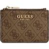 GUESS portacarte Laurel II SLG Card Case Latte Logo beige