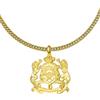 d'origine Collana con stemma marocchino, bandiera marocchina, gioielli ottone da uomo