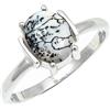 SILVERTROVE pietra preziosa Opale dendritico per Anello placcato argento Uomo e donna in regalo di gioielli CRG1255CI_49 (15.6)