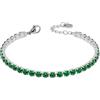Generic Bracciale Tennis Donna Liujo LJ2420 in Acciaio 316l Silver con Zirconi Verdi