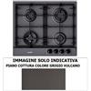 Blanco Piano cottura a gas EXCLUSIVE 6x5-4 1046153 finitura grigio vulcano da 58 cm