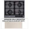 Blanco Piano cottura a gas EXCLUSIVE 6x5-4 1046154 finitura soft white da 58 cm