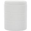 HOMCOM Pouf Contenitore Rotondo 33L in Tessuto Sherpa con Coperchio, Capacità 120kg, per Soggiorno e Ingresso, Bianco | Aosom Italy