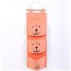 MOJUN Borsa portaoggetti sospesa in tessuto di lino per neonato, tasche organizer retrò da parete, per armadio, armadio, armadio, dietro alla porta, da parete, per camera, Storage Decoration (arancione)